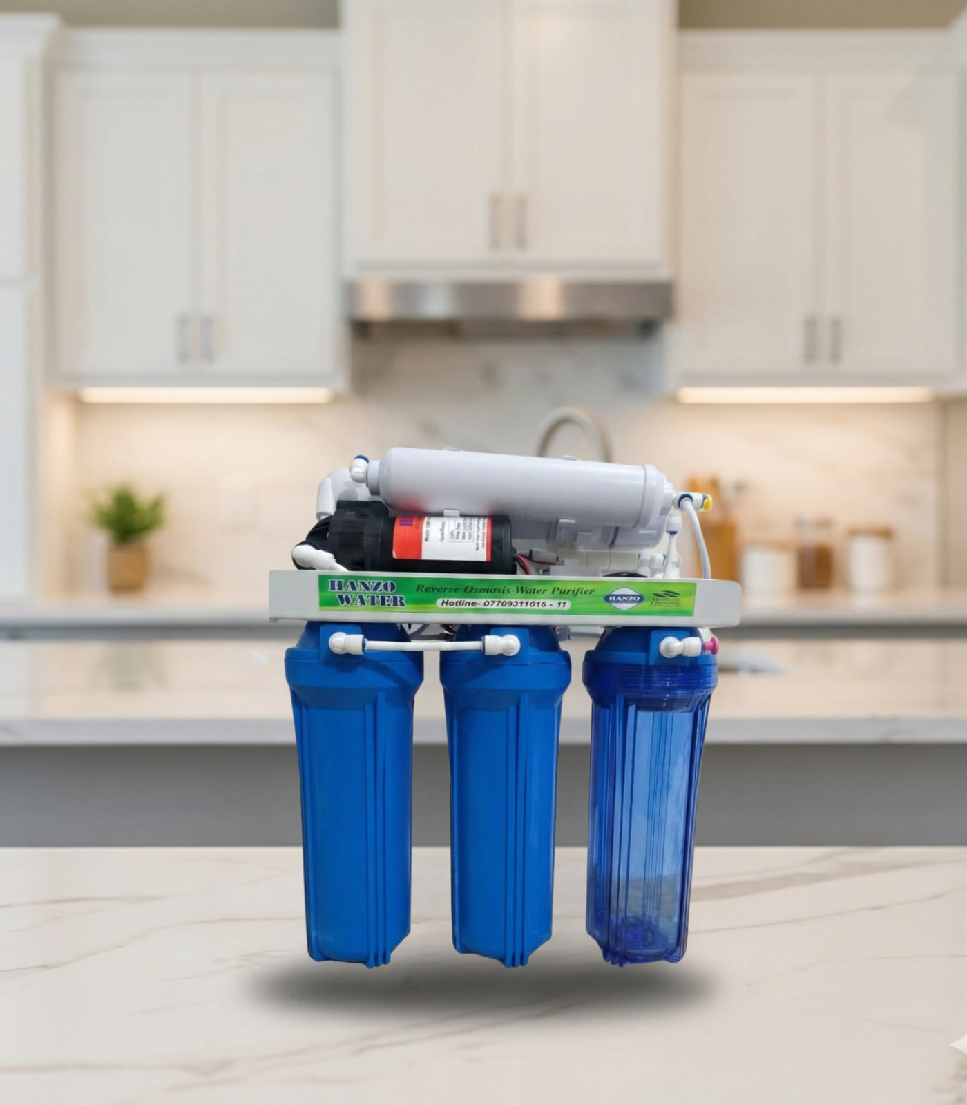 HANZO WATER Classic Blue Reverse Osmosis Water Purifier System