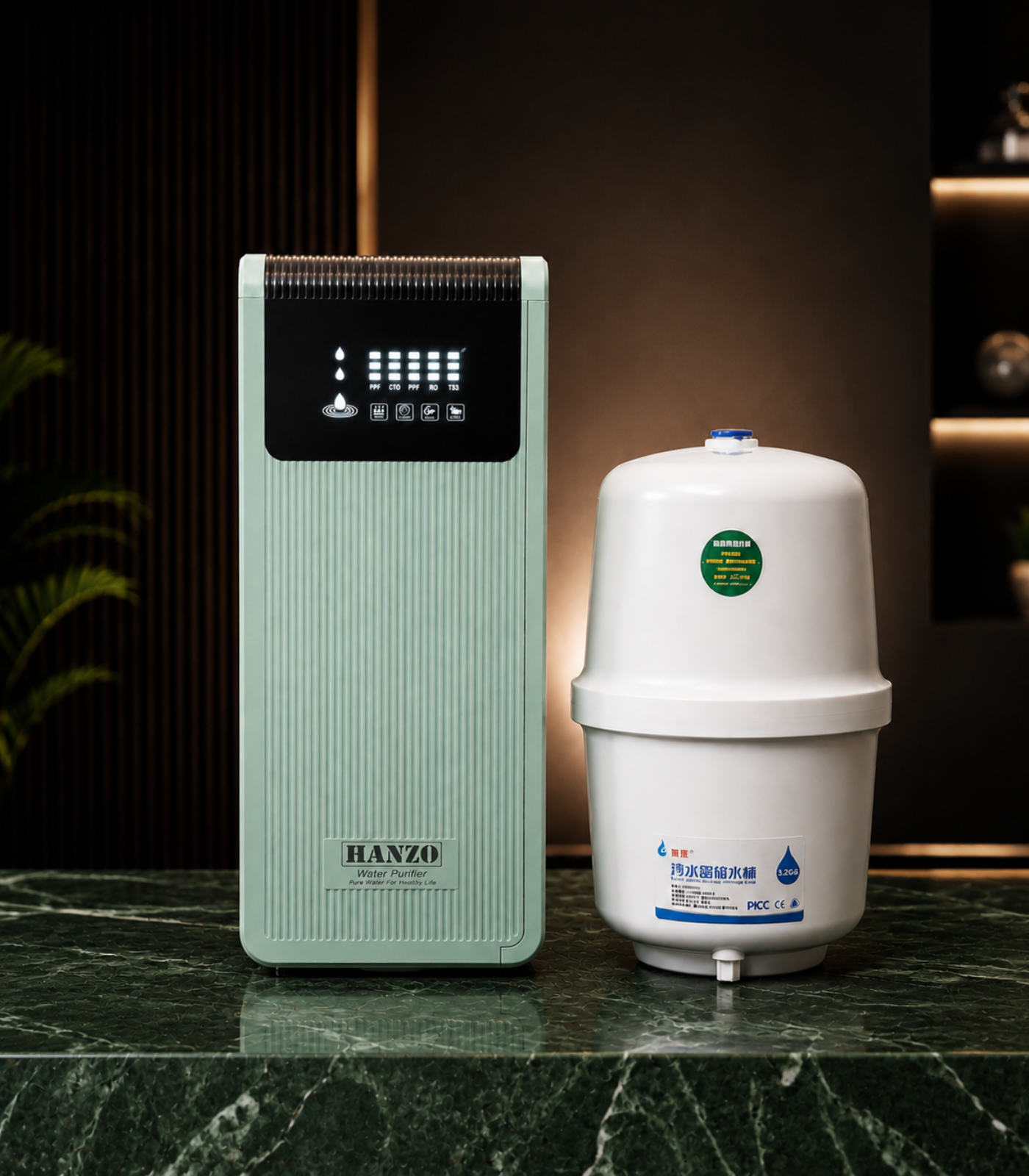 HANZO Counter Top (PC Model) Smart RO Water Purifier